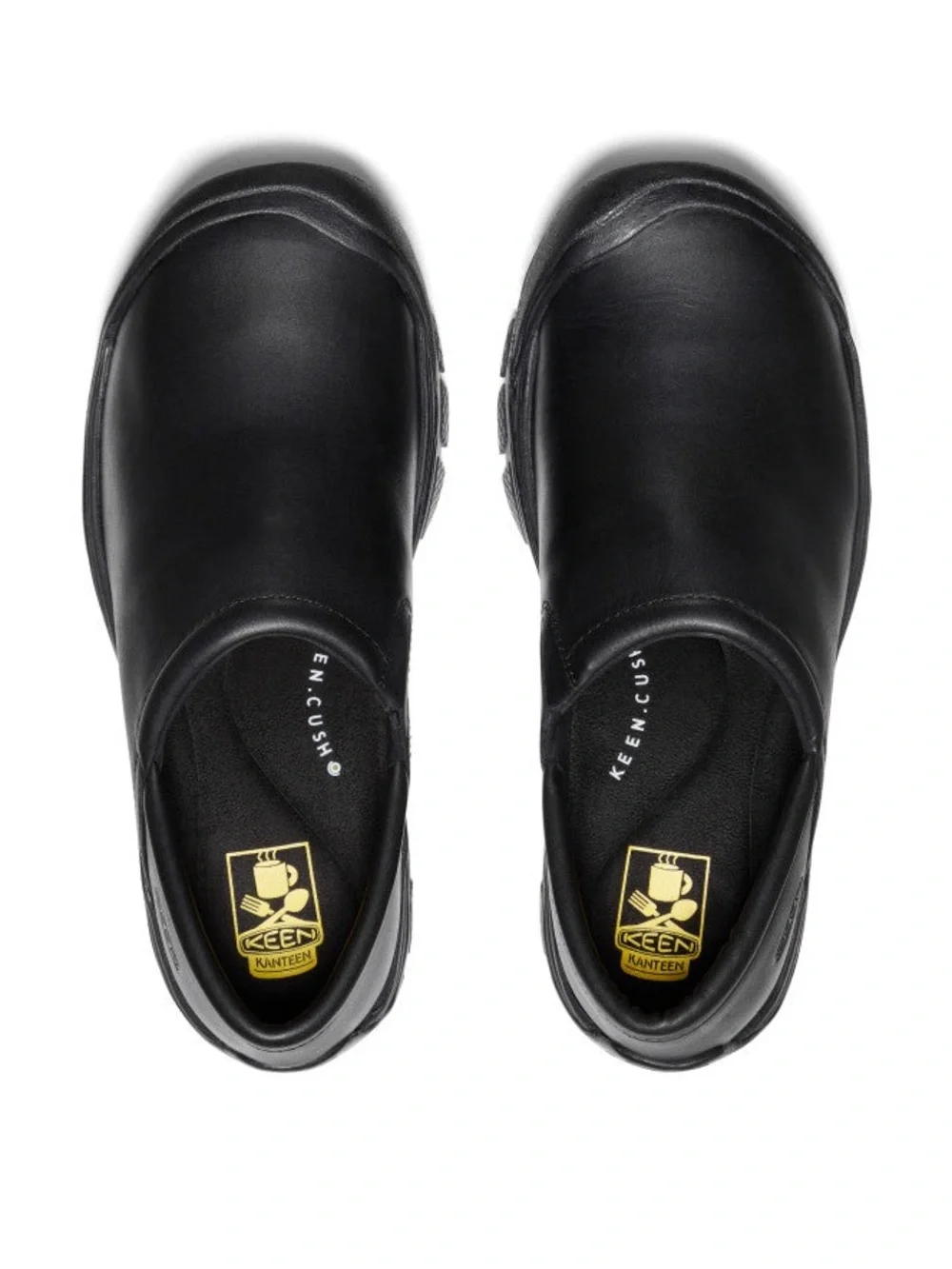 KEEN Men's Black Slip-On Slip Resistant Work Shoes